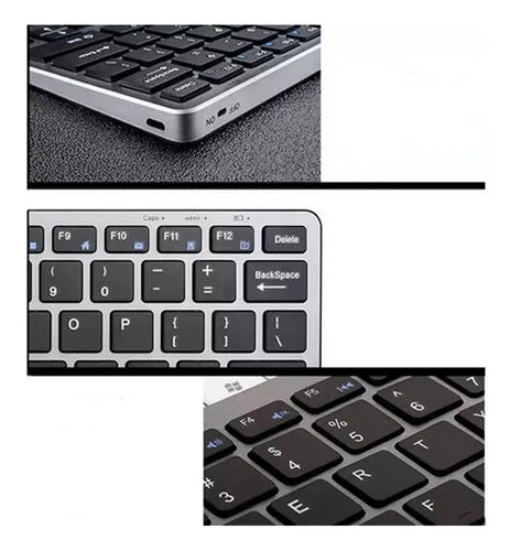 Teclado Inalámbrico Bluetooth Recargable Weibo Wb-8055
