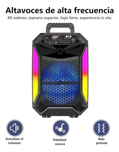 Parlante Altavoz Karaoke + Micrófono Bocina Gy-806