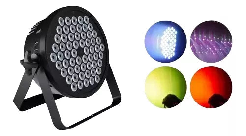Luz de escenario LED tacho par Genérica 60 Luces Par 220V luces color azul