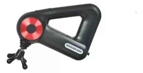 Pistola Masaje 12 Cabezales Triangular Recargable 12 En 1 Color Rojo