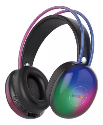 Auriculares Inalámbricos Bluetooth 5.3 Micrófono Wk30 Rgb