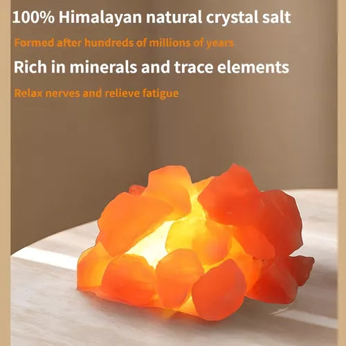 Humidificador Roca Salina Del Himalaya Salt Rock Aromaterapi Color Marrón oscuro
