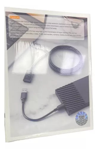 Cable Extensión Usb 3.0 Hembra Macho 5gbps 1mts Vidvie Hd06 Color Negro