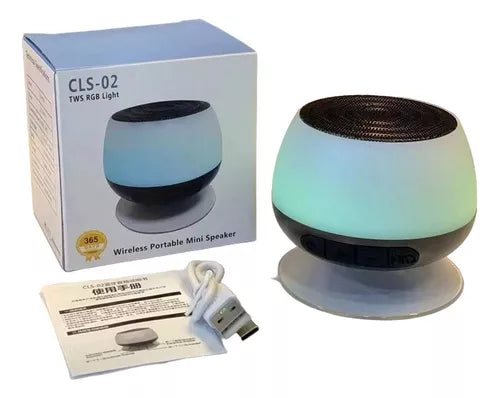 Mini Reproductor Altavoz Portátil Con Luz Ventosa Radio Fm