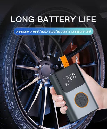 Compresor Inflador De Aire Portátil Digital 2000mah*2
