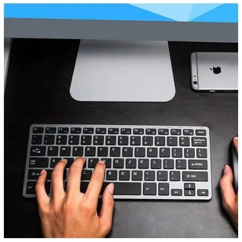 Teclado Inalámbrico Bluetooth Recargable Weibo Wb-8055