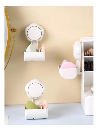 Soporte Para Esponja De Maquillaje Con Ventosa Tocador Baño