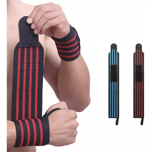 Muñequeras Elásticas Ajustable Deportiva Pesas Gym Crossfit