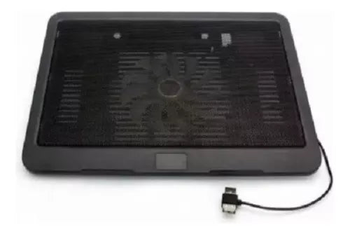 Ventilador Alzador De Notebook Usb Fan Coolers N191 Color Negro LED Azul