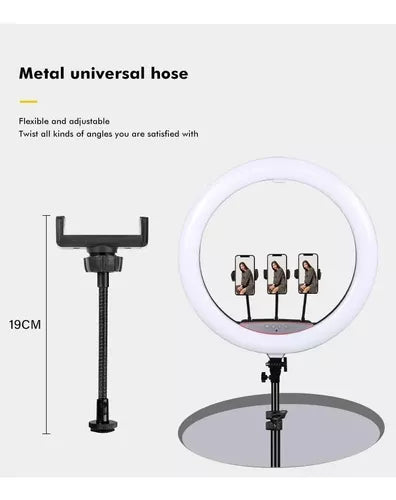 Aro De Luz Con Control Y Trípode Aro 56cm 22 Lampara Tiktok