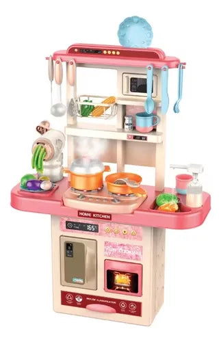 Cocina Juguete Con Luz Sonido Agua Vapor Accesorios 75cm