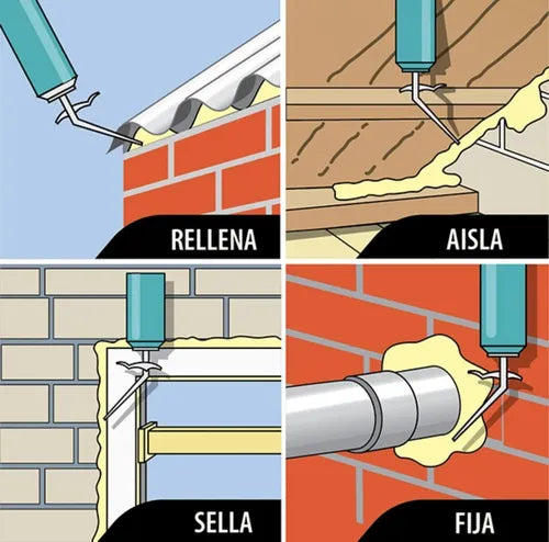 Espuma Expansiva Sellador Poliuretano Aislante 750ml