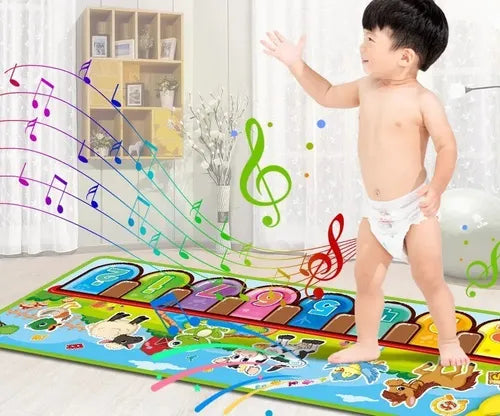 Alfombrilla Piano Musical Para Niños Animales Juego Musical