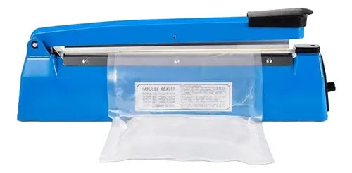 Selladora De Bolsas Sellado Térmico Impulse Sealer 400mm Color Celeste