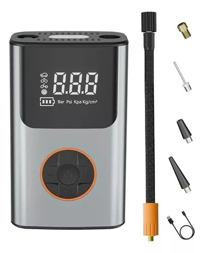 Compresor Inflador De Aire Portátil Digital 2000mah*2