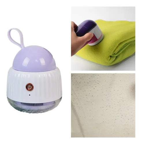 Removedor De Pelusas Afeitadora De Telas Y Cepillo 2 En 1 Color Lila