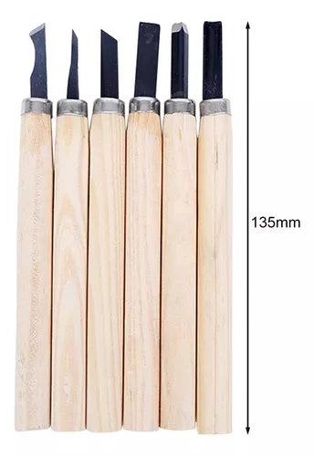 Kit De Cinceles Para Tallar Madera