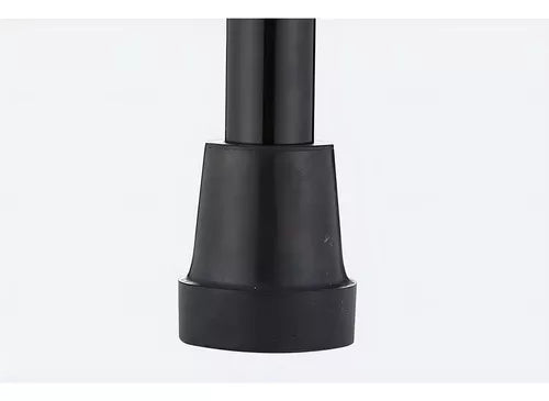 Bastón Ajustable Luz Led Linterna Alarma Radio Fm Mp3 Color Negro