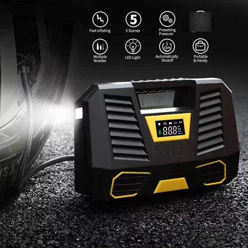 Inflador Aire Compresor Portátil 12v Inalámbrico C1808-2