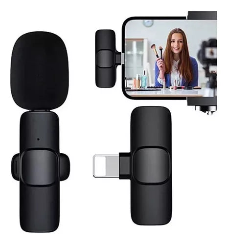 Micrófono Inalámbrico Solapa Para iPhone Lightning My-7300