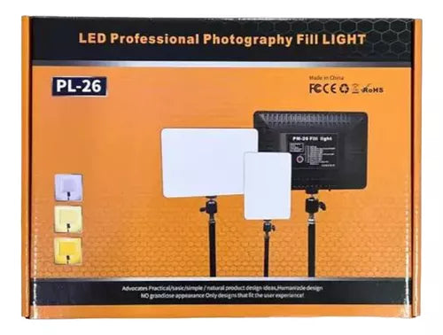 Panel Fotografía Video Led Estudio Luz De Relleno Pl-26