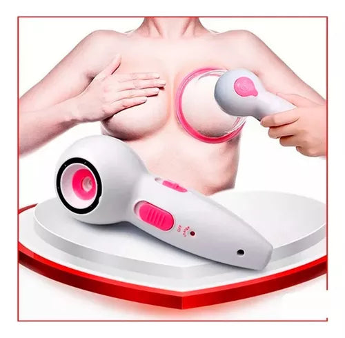 Masajeador De Senos Pistola De Aumento Electro Masaje Senos Color Rosa chicle