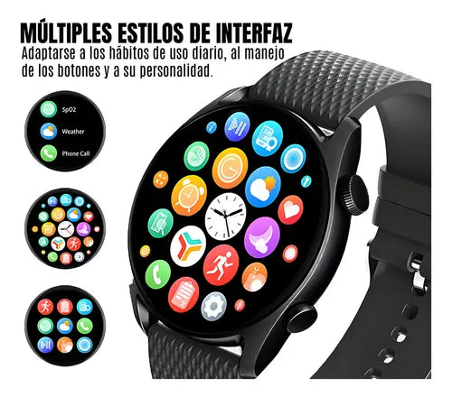 Smartwatch Deportivo Reloj Inteligente Pantalla 1.43 Amoled