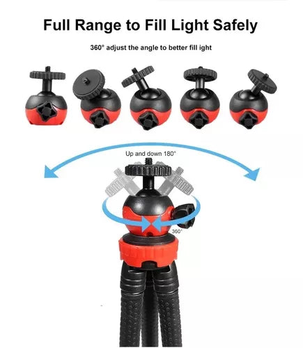 Kit De Video Para Transmisión Trípode Flexible Micrófono