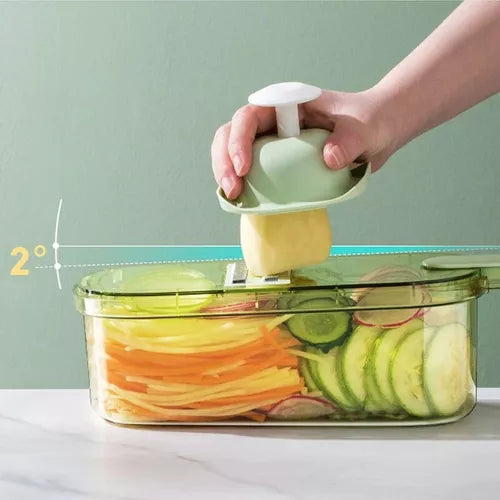 Cortador Rallador Rebanador De Vegetales Multifuncional 4en1