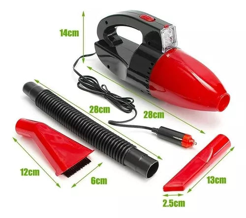 Aspiradora De Auto Portátil Conector De Auto Y Linterna 12v