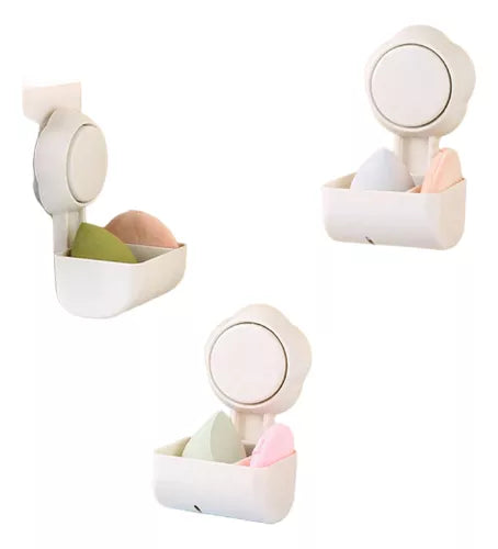 Soporte Para Esponja De Maquillaje Con Ventosa Tocador Baño