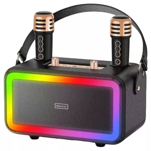 Parlante Estéreo Máquina Karaoke Con Micrófonos Mk-3201