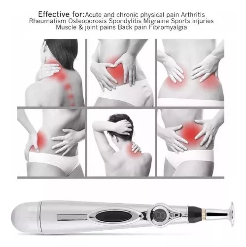 Lápiz De Acupuntura Masaje Electrónico 2 Puntas Para Masajes
