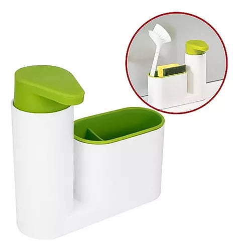 Dispensador De Jabón Lava lozas Lavaplatos Y Porta Esponja
