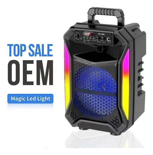 Parlante Altavoz Karaoke + Micrófono Bocina Gy-806