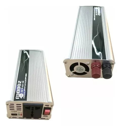 Inversor De Voltaje Conversor De Corriente Usb 12v 2000w