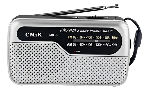 Radio De Bolsillo Portátil Am/fm Mk-6