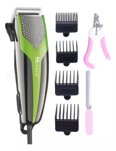 Set Máquina Cortadora De Pelo Lima Cortauñas Para Mascotas