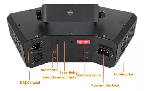 Luz Láser 3 Cabezales Rgb Para Escenarios Discotecas Fiestas