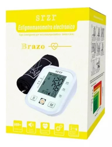 Tensiómetro Digital Toma Presión Arterial De Brazo Color Blanco