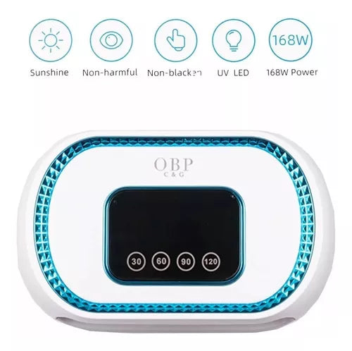 Lampara Uv Para Uñas Secadora De Uñas 168w Sensor Led Táctil