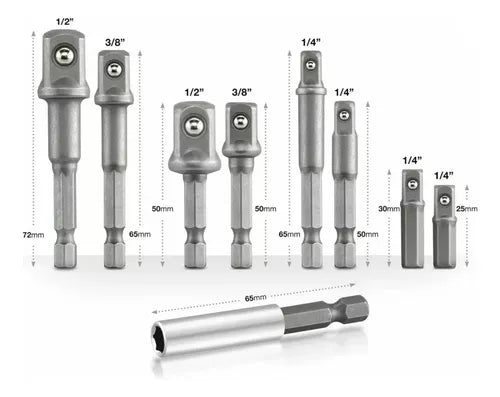 Set Adaptadores Dados De Impacto Magnéticos