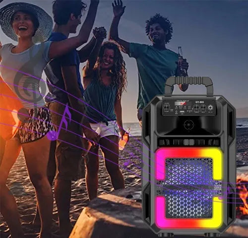 Parlante Karaoke + Micrófono Altavoz Bocina Gy-803