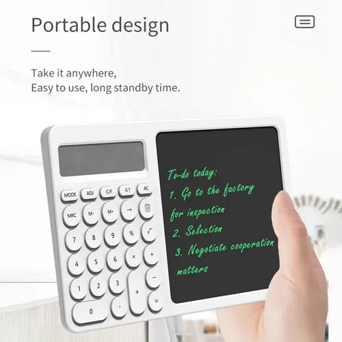 Calculadora Multifuncional Lcd Tablet Con Tablero