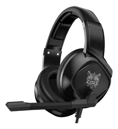 Audífonos Gamer Diadema inalámbrica Onikuma K19 negro Gaming headset con microfono con luz rgb LED para Xbox Ps4 Pc