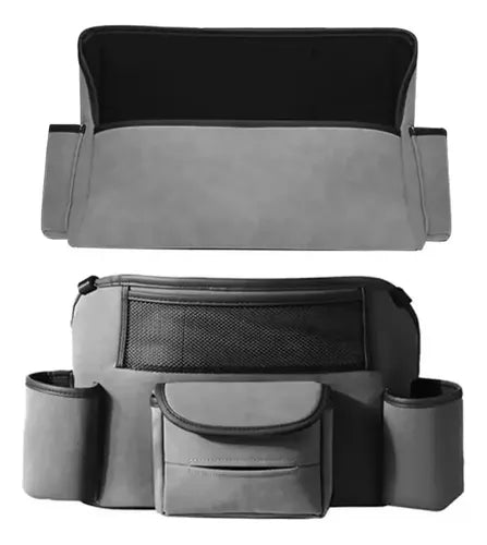 Soporte De Bolso Coche Entre Asientos Bolsa De Almacenamient Color Gris Oscuro Lisa