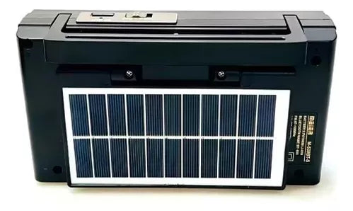 Radio Vintage Retro Panel Solar + Luz + Aux + Usb Irm-12671