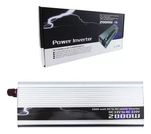 Inversor De Voltaje Conversor De Corriente Usb 12v 2000w