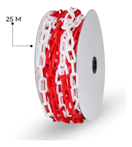 Cadena De Señalización Delimitadora Plástico 6mm*25mts