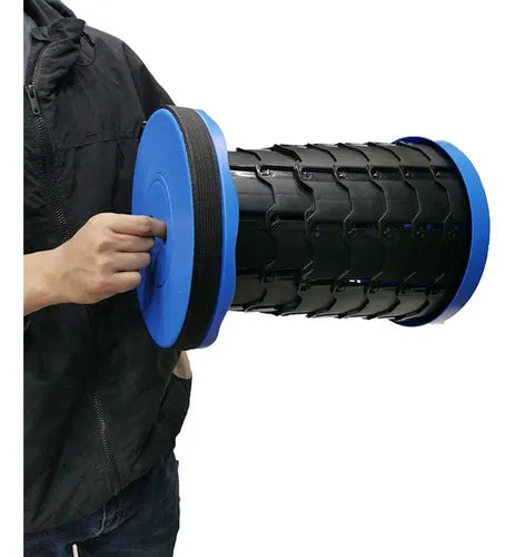 Taburete Plegable Silla Telescopica Silla Portatil Retraible Color Azul